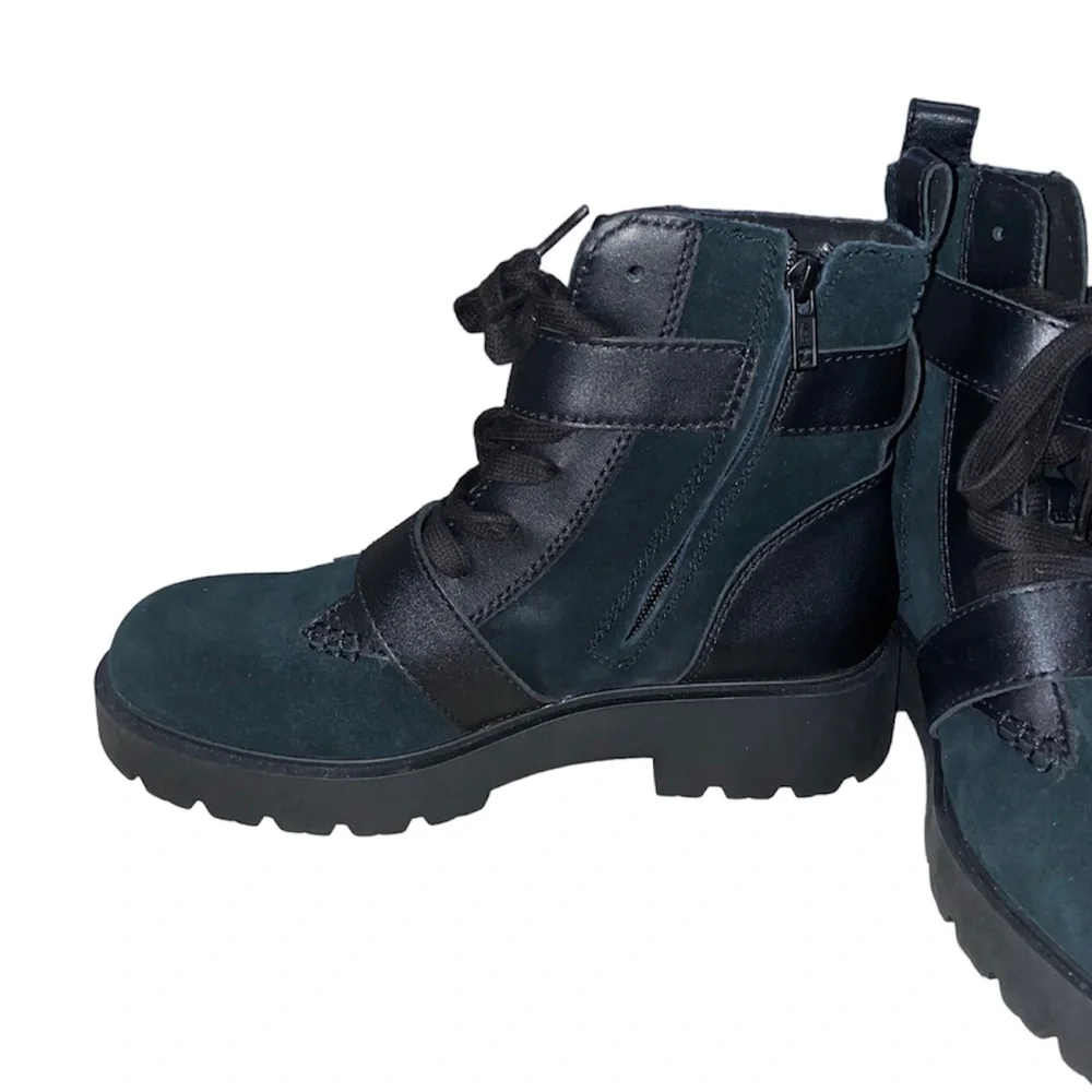Ugg zorrah waterproof mix leather combat boots - Picture 10 of 13